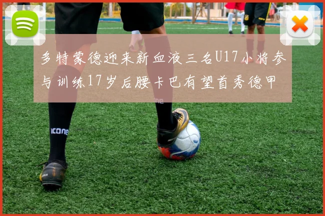多特蒙德迎来新血液三名U17小将参与训练17岁后腰卡巴有望首秀德甲